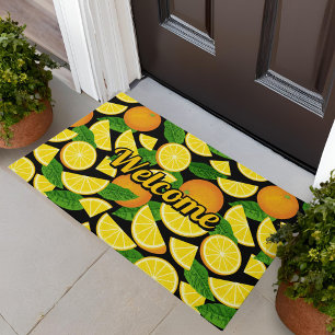 Orange Background Doormat