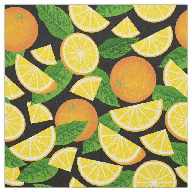 Orange Background Fabric (Swatch)