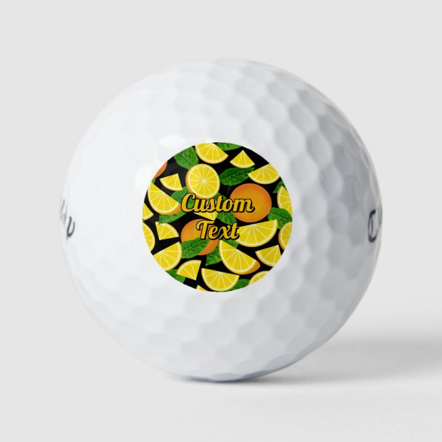 Orange Background Golf Balls (Front)