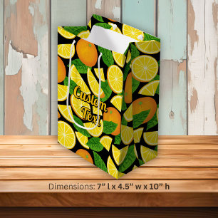Orange Background Medium Gift Bag