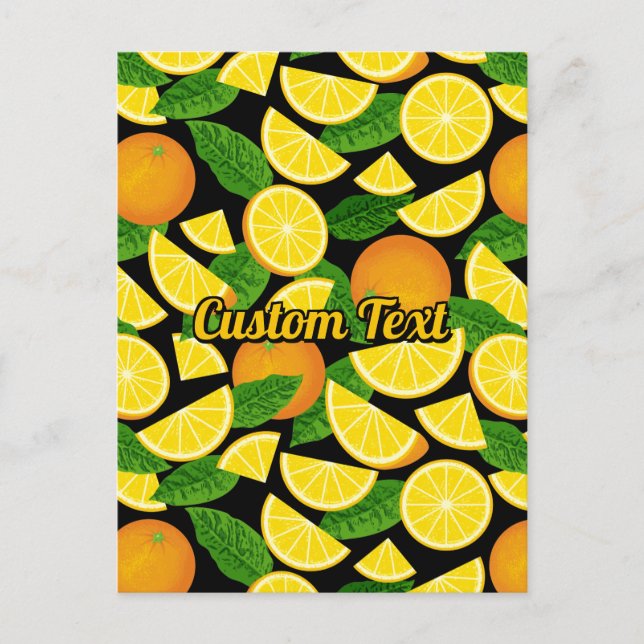 Orange Background Postcard (Front)