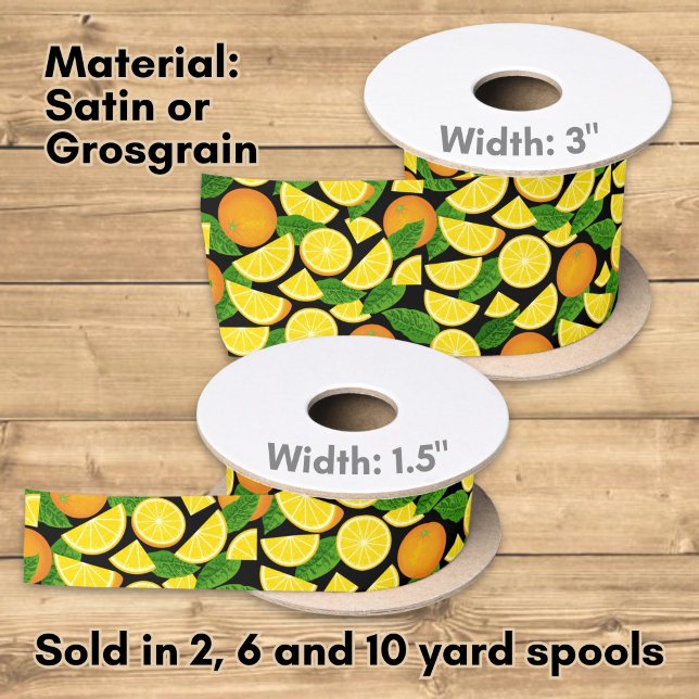 Orange Background Satin Ribbon (Creator Uploaded)