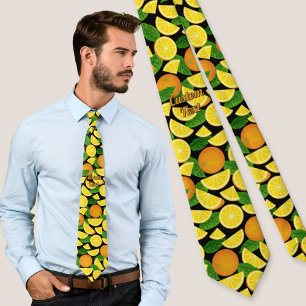 Orange Background Tie