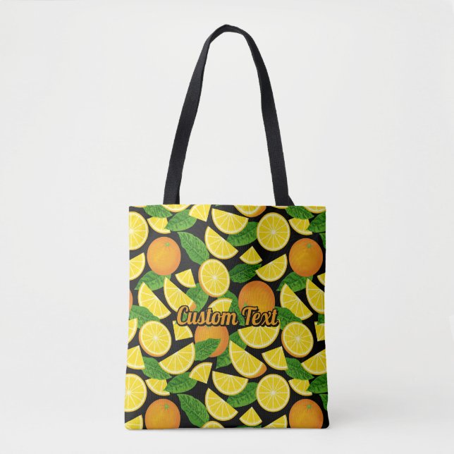 Orange Background Tote Bag (Front)