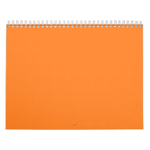 Orange Backgrounds on a Calendar