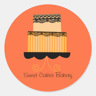 Orange Bakery Sticker