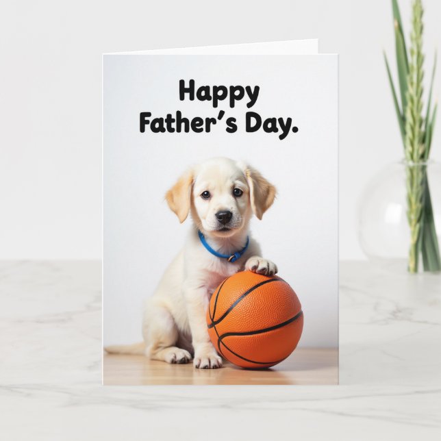 Orange Ball Fathers Day Card (Front)