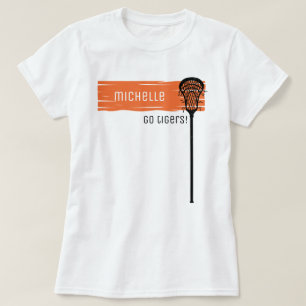 Orange Banner with Lacrosse Stick T-Shirt