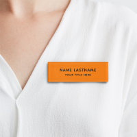 Orange Basic Simple Minimalist Modern Custom Title