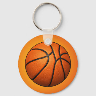 Orange Basketball Texture Keychain