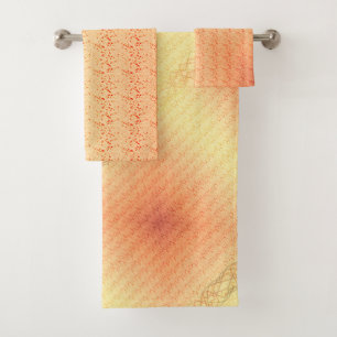 Orange Bath Towel Set