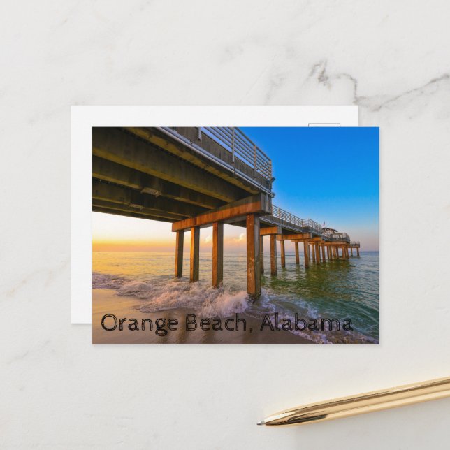 Orange Beach, Alabama Postcard (Front/Back In Situ)