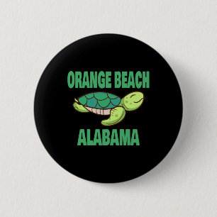 Orange Beach Alabama Sea Turtle Themed For Men Wom 6 Cm Round Badge