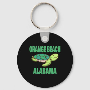 Orange Beach Alabama Sea Turtle Themed For Men Wom Key Ring
