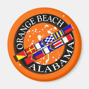 Orange Beach Nautical Magnet