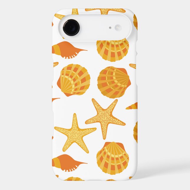 Orange Beach Shell Pattern Case-Mate Samsung Galaxy Case (Back)