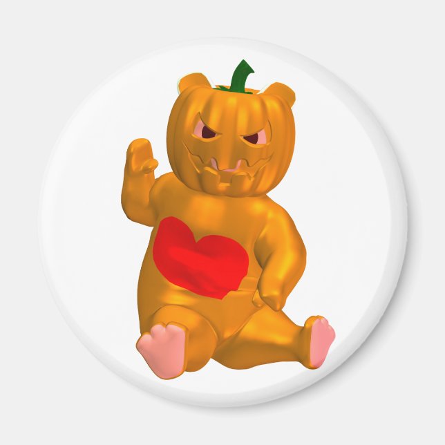 Orange Bear Magnet (Front)