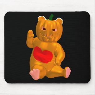 Orange Bear Mouse Pad