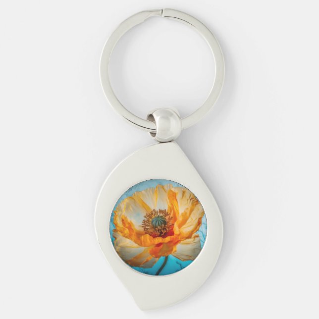 Orange Beauty  Key Ring (Front)