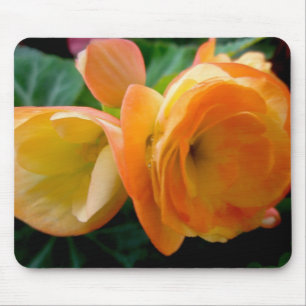 Orange Begonia Mousepad