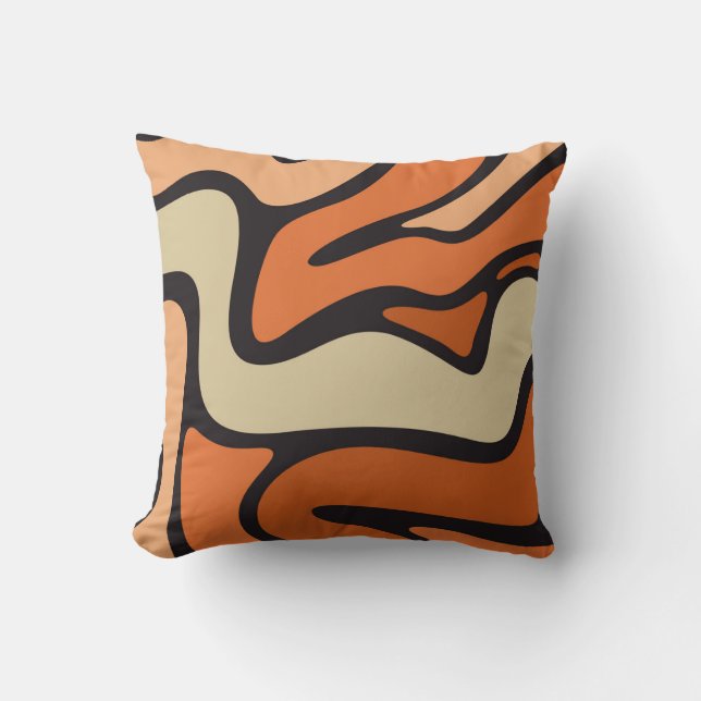Orange Beige Cushion (Front)