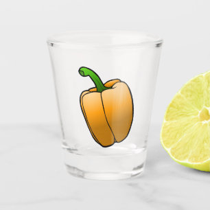 Orange Bell Pepper Shot Glass