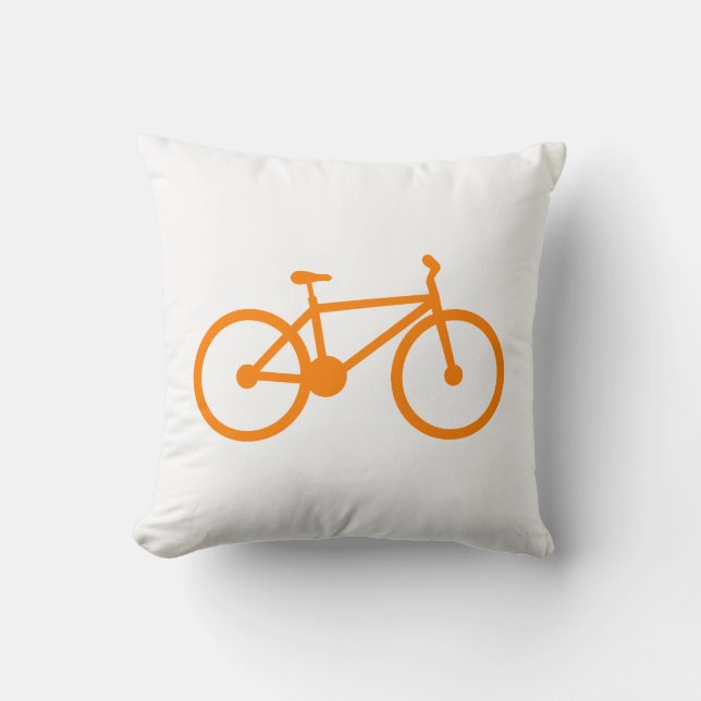 Orange Bicycle Cushion (Front)