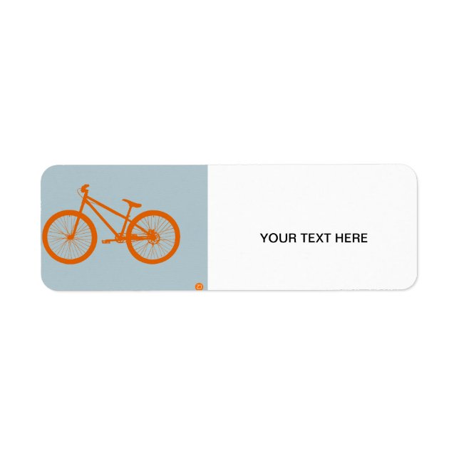 Orange Bike Return Address Label (Front)