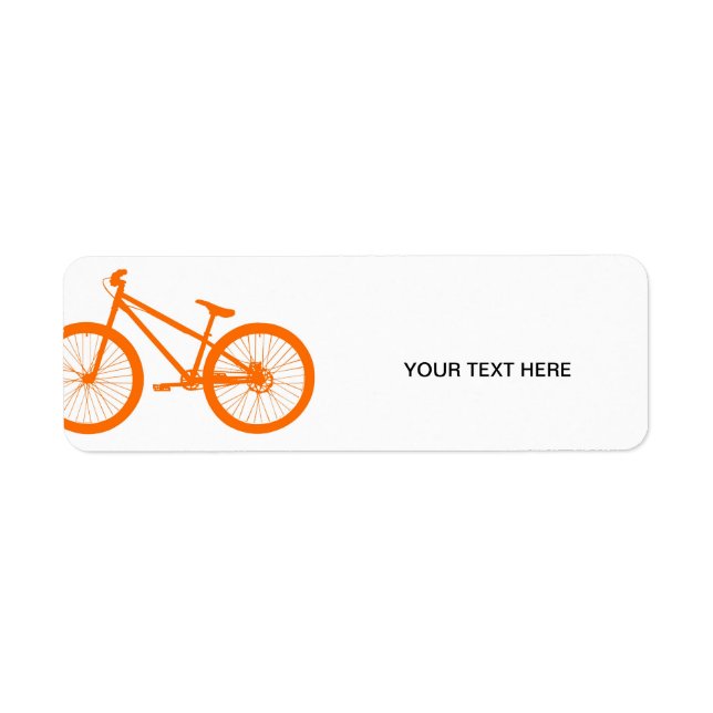 Orange Bike Return Address Label (Front)