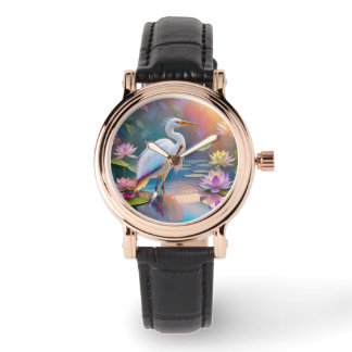 Orange Billed White Heron Fantasy Bird  Watch