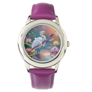 Orange Billed White Heron Fantasy Bird  Watch