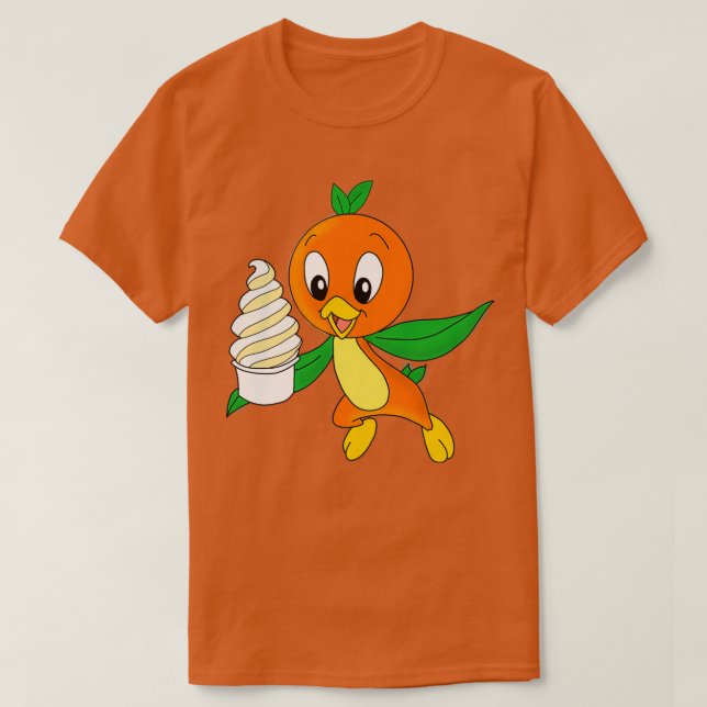 Orange Bird Dole Whip T-Shirt (Design Front)