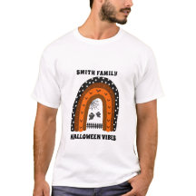 Orange & Black Bats Boo Rainbow Halloween Matching