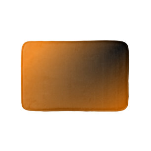 Orange Black Gradient Bath Mat