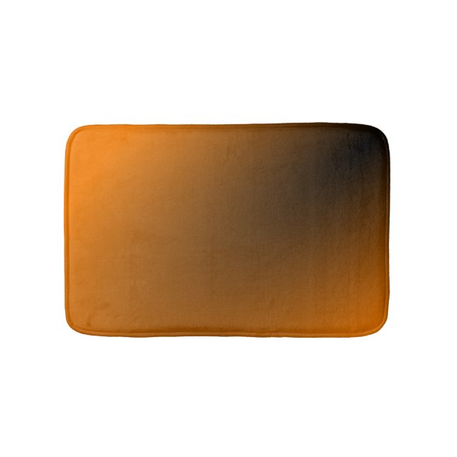 Orange Black Gradient Bath Mat (Front)