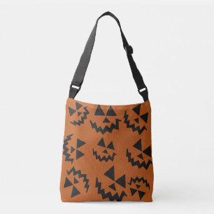 Orange & black Jack O’ Lanterns Crossbody Bag