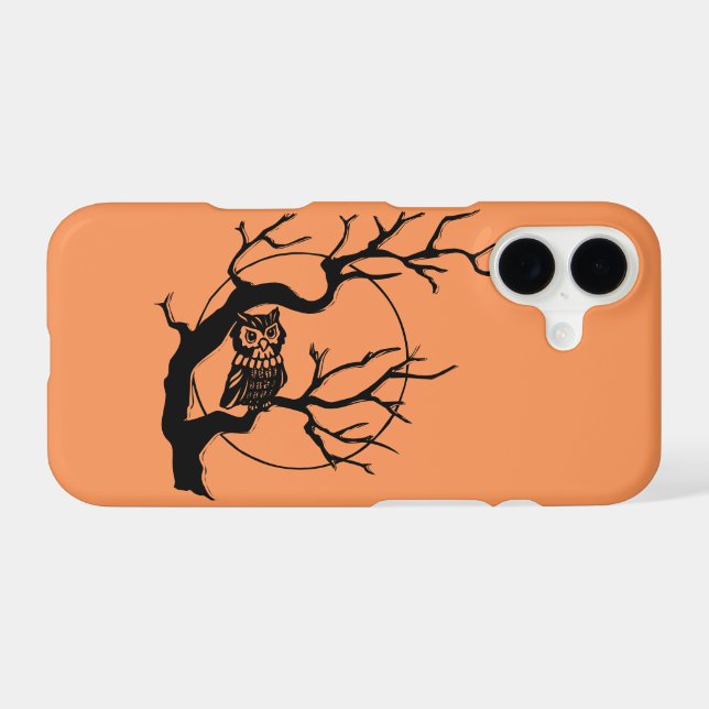 Orange & Black Owl Halloween (Back (Horizontal))