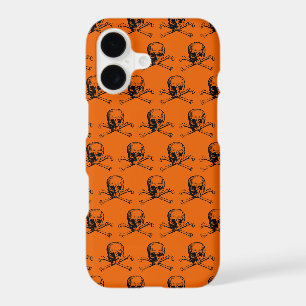 Orange Black Skull Halloween