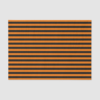 Orange & Black Striped Tissue Papers Tissue Paper