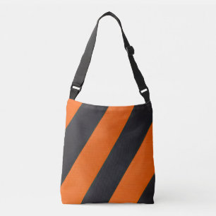 orange black stripes Cross-Body Bag