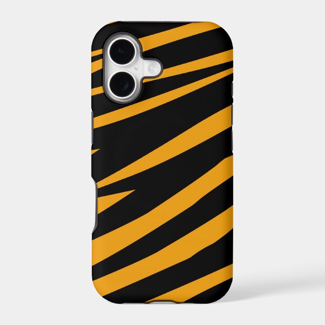 ORANGE BLACK TIGER STRIPES PATTERN (Back)