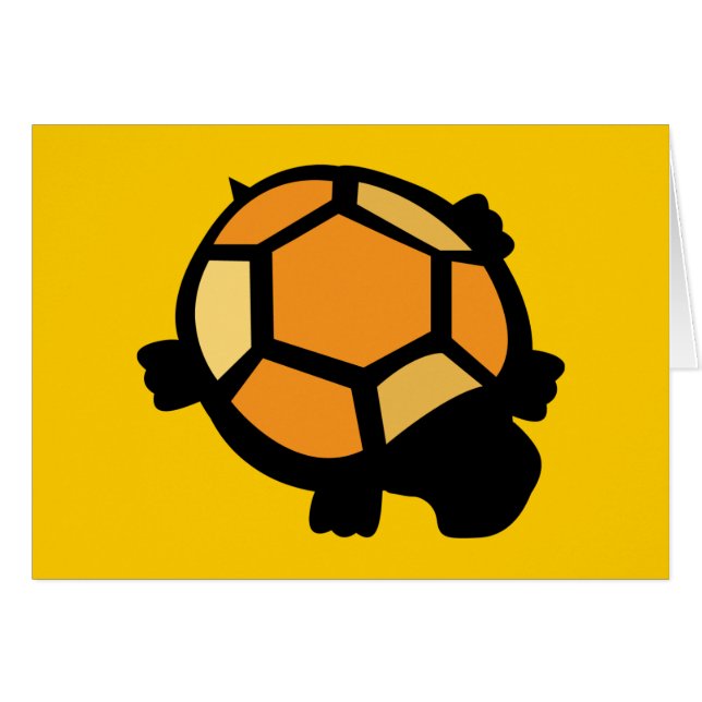 Orange & Black Turtle Card (Front Horizontal)