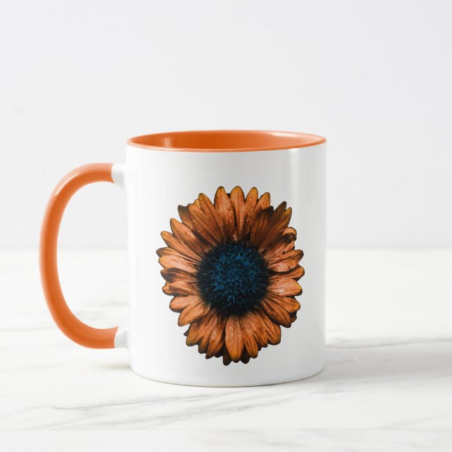 Orange Blanket Flower Mug (Left)