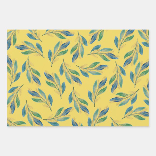 Orange Blood Wrapping Paper Sheet (Front)
