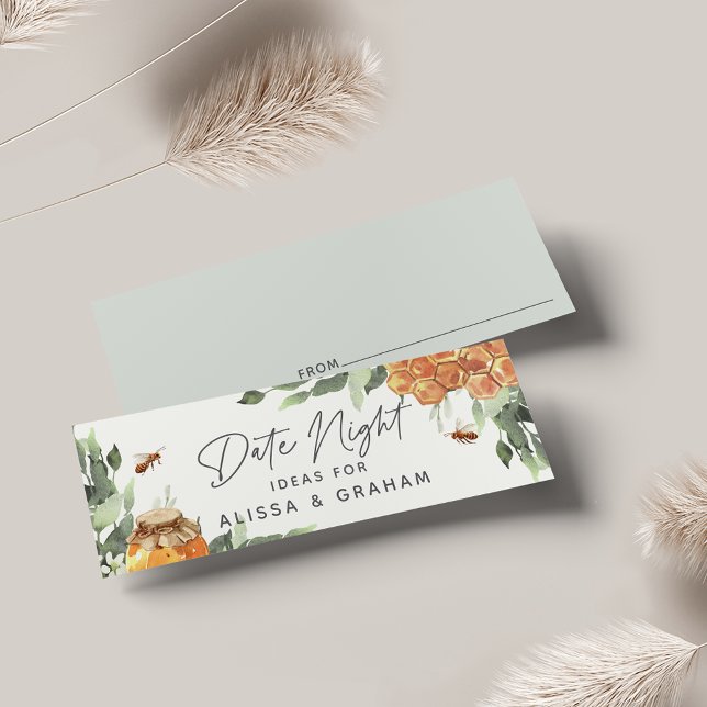 Orange Blossom Bee Bridal Shower Date Night Card (Creator Uploaded)