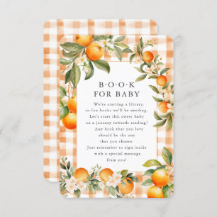 Orange Blossom Bliss Book for Baby Card