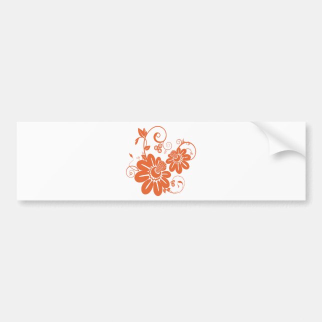 Orange Blossom Bumper Sticker (Front)