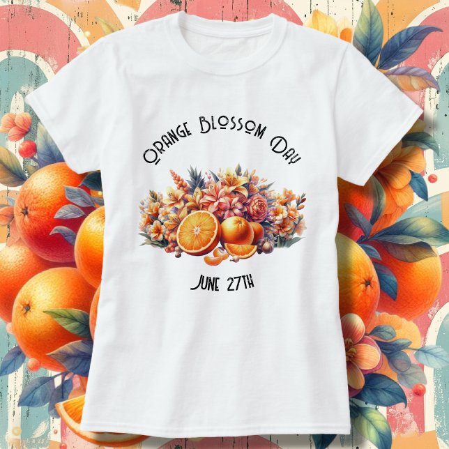 Orange Blossom Day Custom Women's T-Shirt (Creator Uploaded)