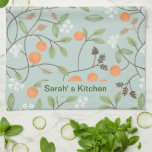 Orange Blossom Kitchen Towel<br><div class="desc">Green Orange Blossom Kitchen Towel</div>