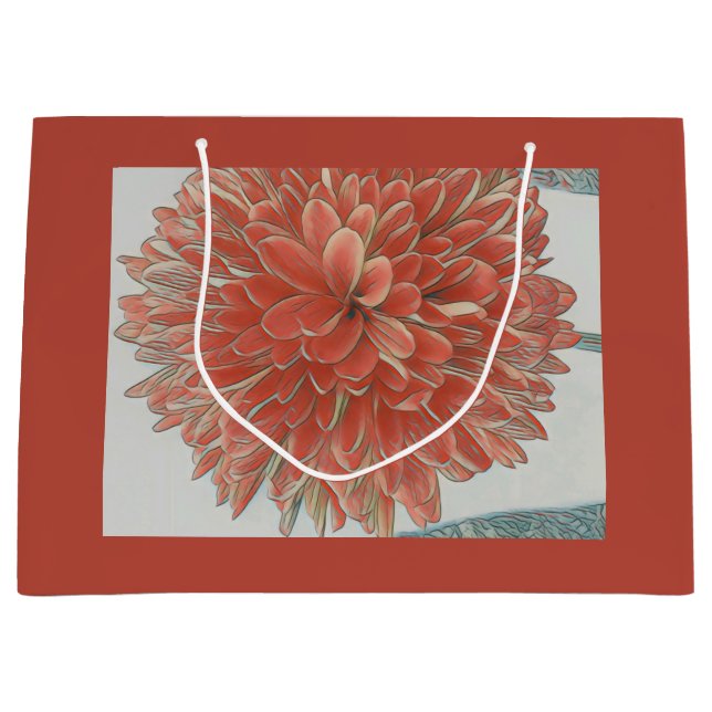 Orange Blossom Large Gift Bag (Front)